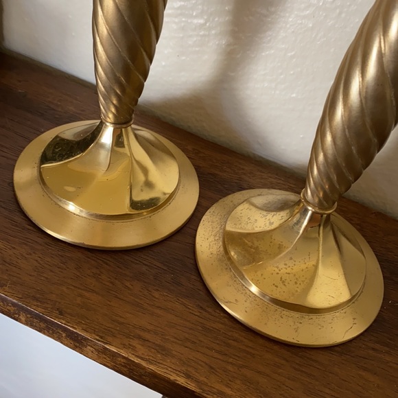 Lexington Solid Brass Taper Candlesticks - Pair - Picture 3 of 9
